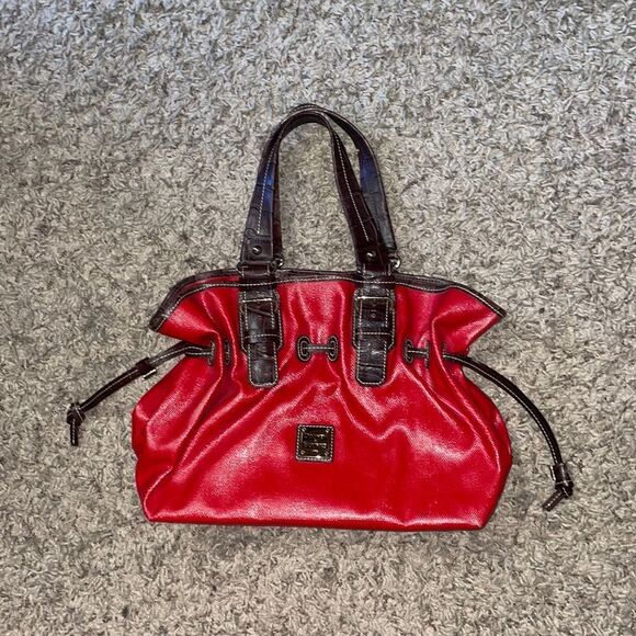 Dooney & Bourke Medium Chiara Handbag Red Brown - Picture 2 of 16